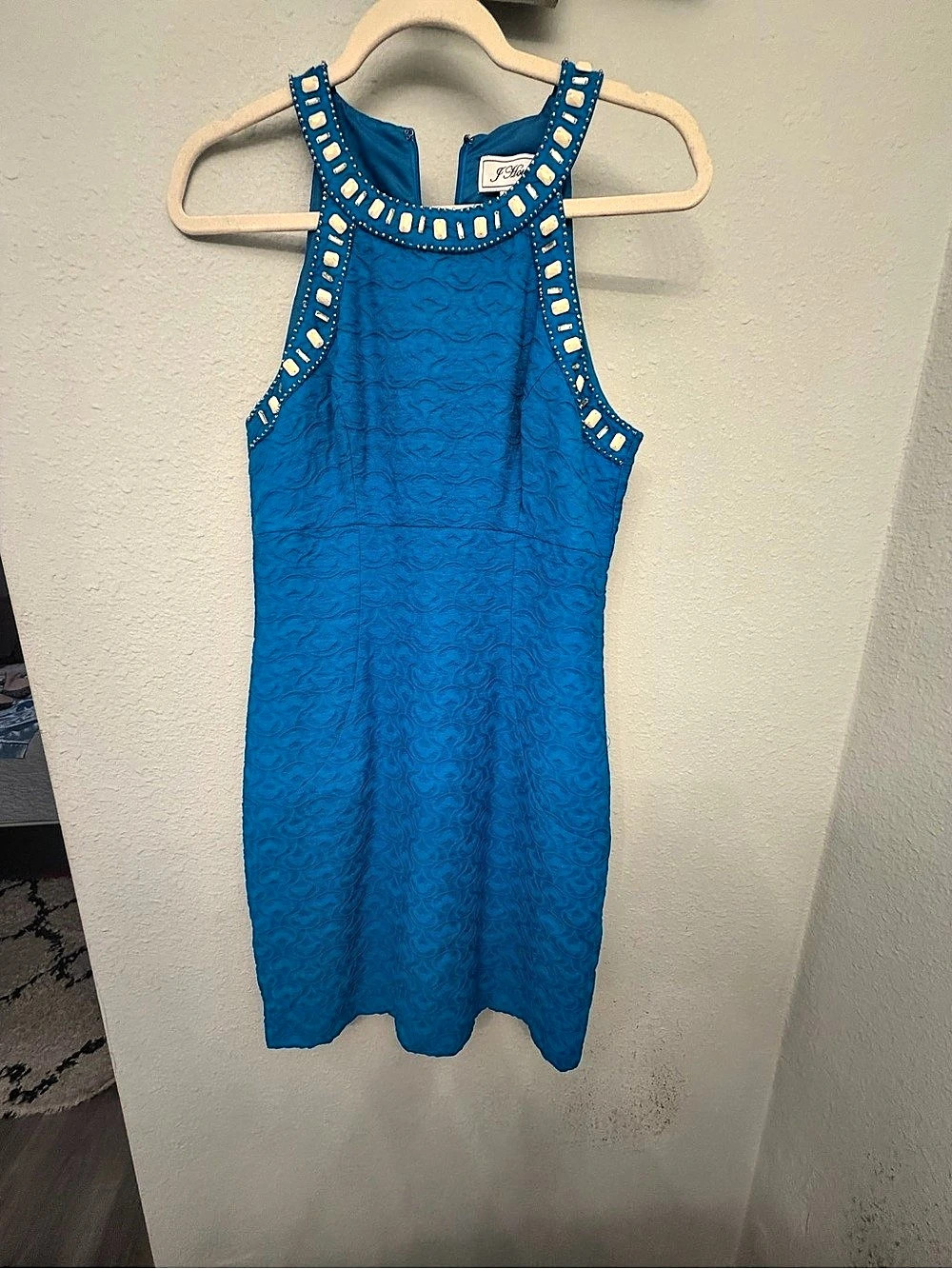 J. Howard Embellished Midi Dress in Blue Size 6